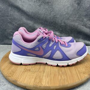Nike Revolution 2 Shoes Girls Size 6.5Y Purple Pink Running Sneakers 555090-503